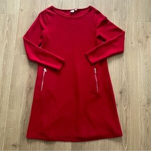 Gap red ponte sheath dress women’s size medium